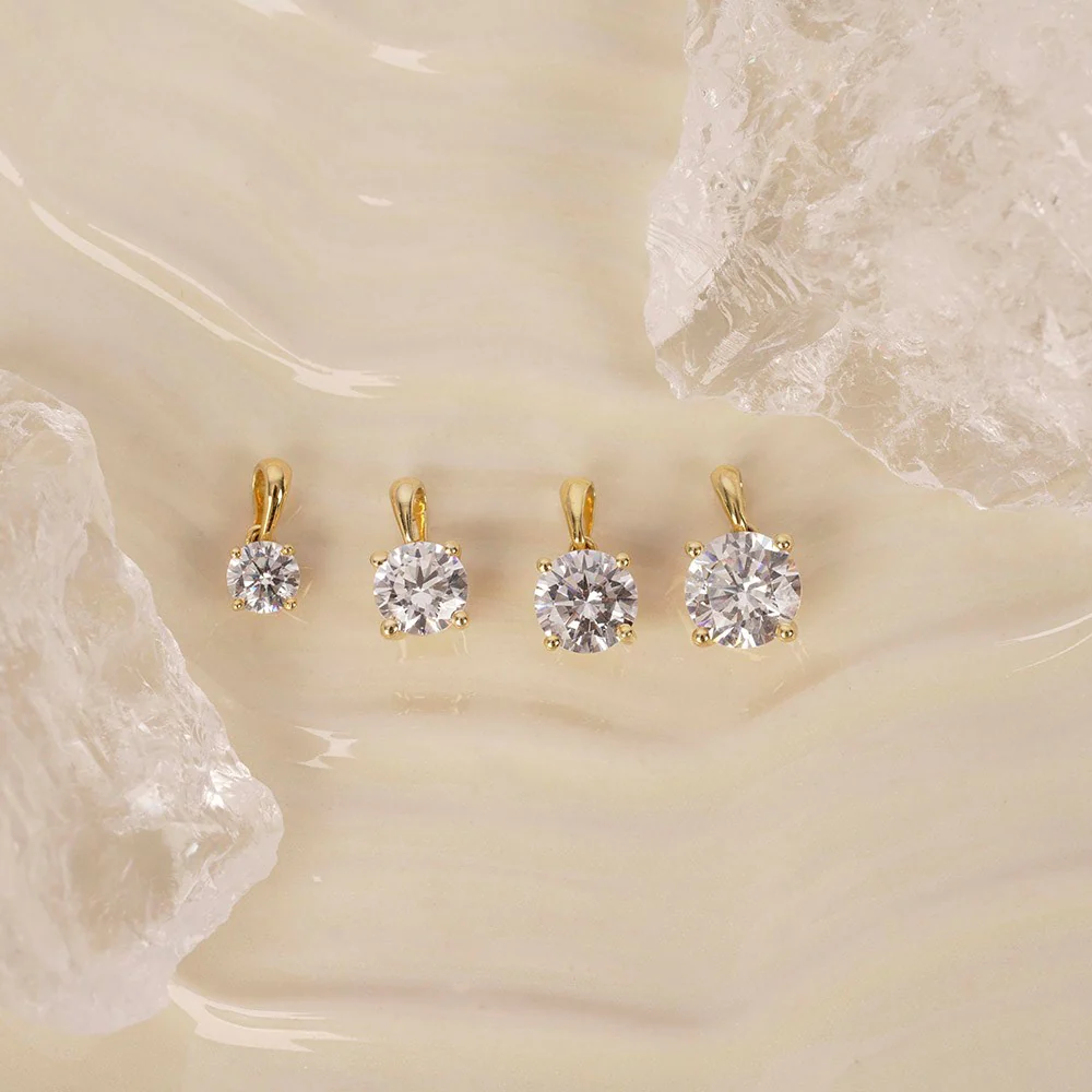 LUXURY 14kt. guldvedhæng m. lab grown diamant 0,25ct TW/VS2 - Image 4
