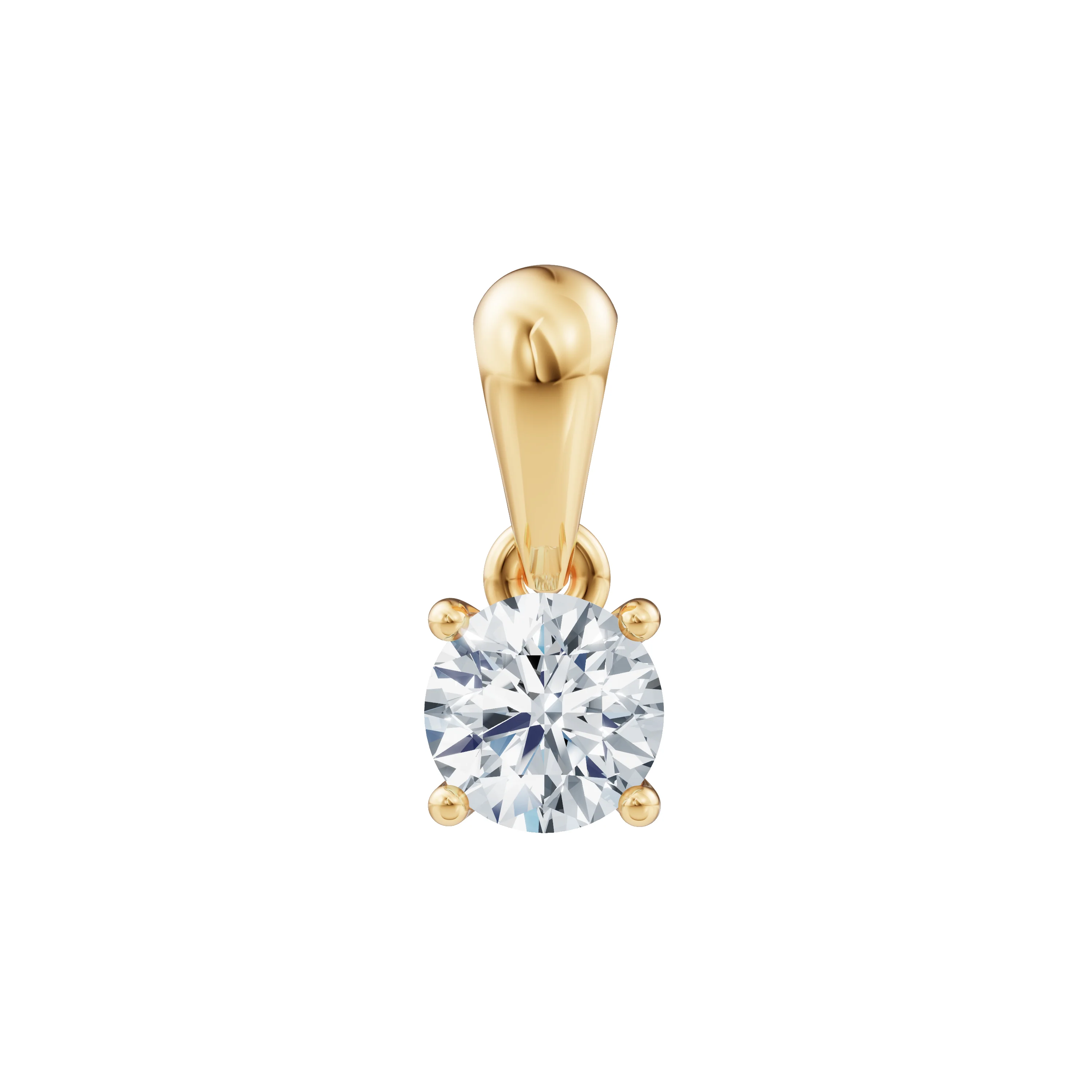 LUXURY 14kt. guldvedhæng m. lab grown diamant 0,25ct TW/VS2 - Image 6