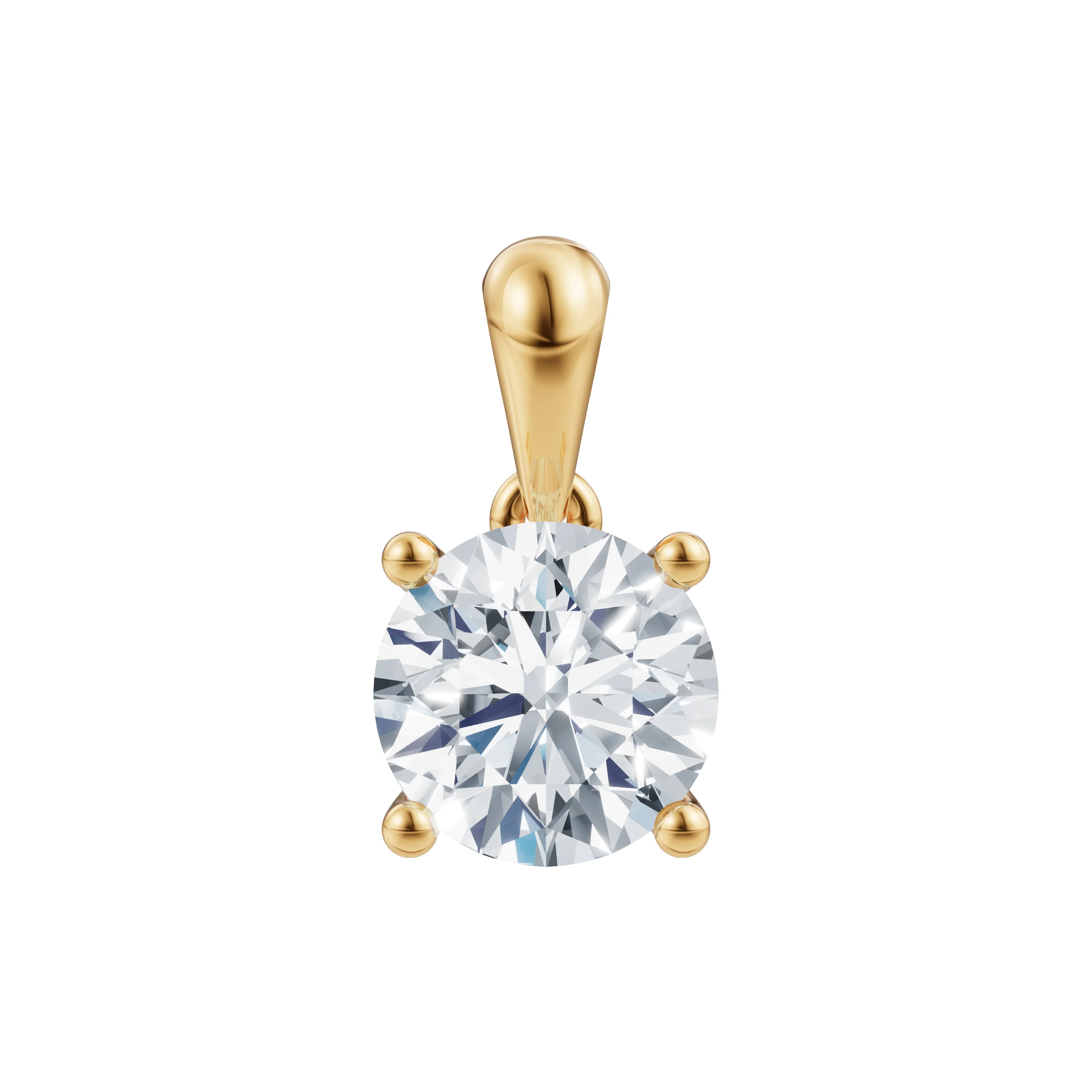 LUXURY 14kt. guldvedhæng m. lab grown diamant 1,0ct TW/VS2 - Image 5