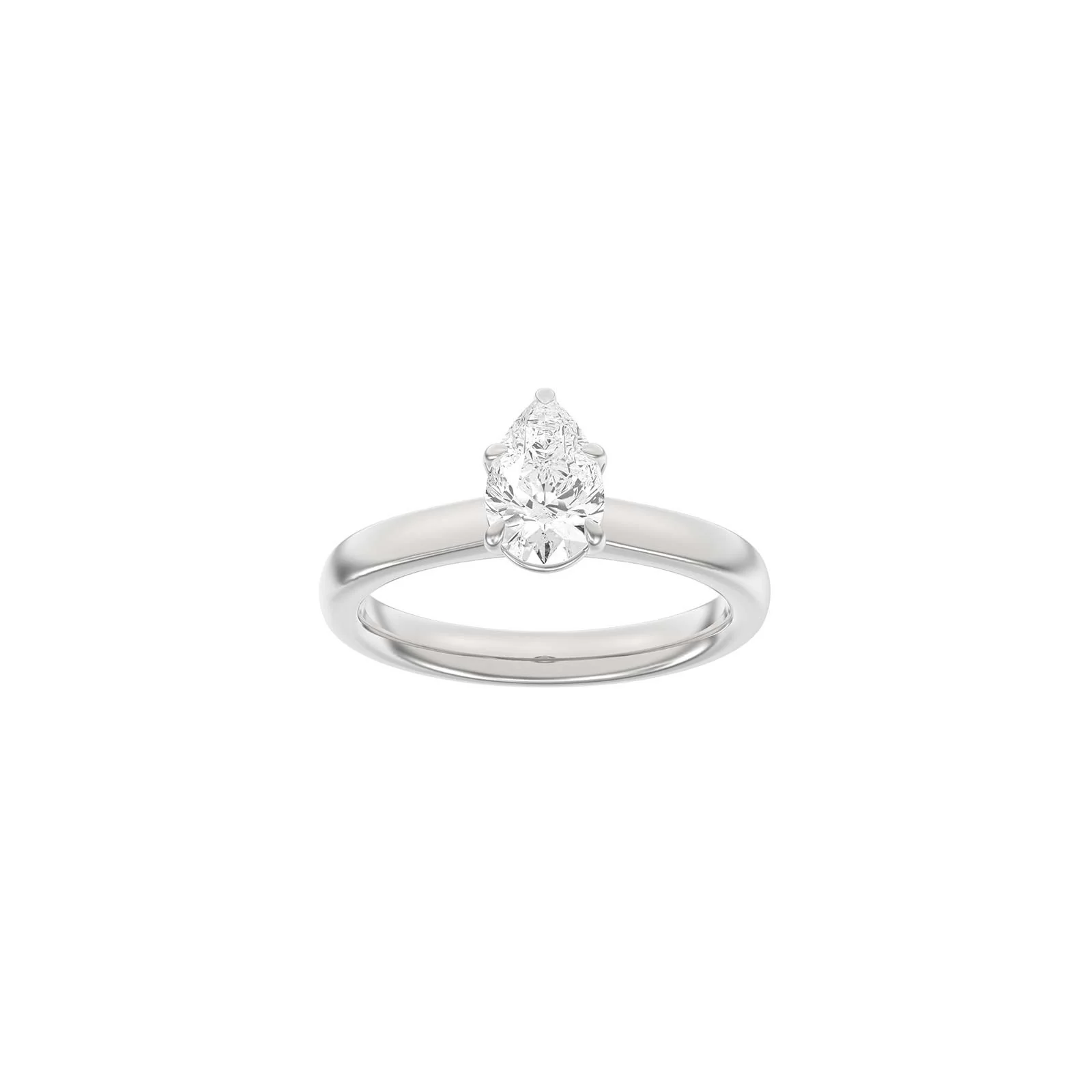 LUXURY Modern dråbe 14kt. guldring m. lab grown diamant 1,0ct TW/VS2 - Image 3