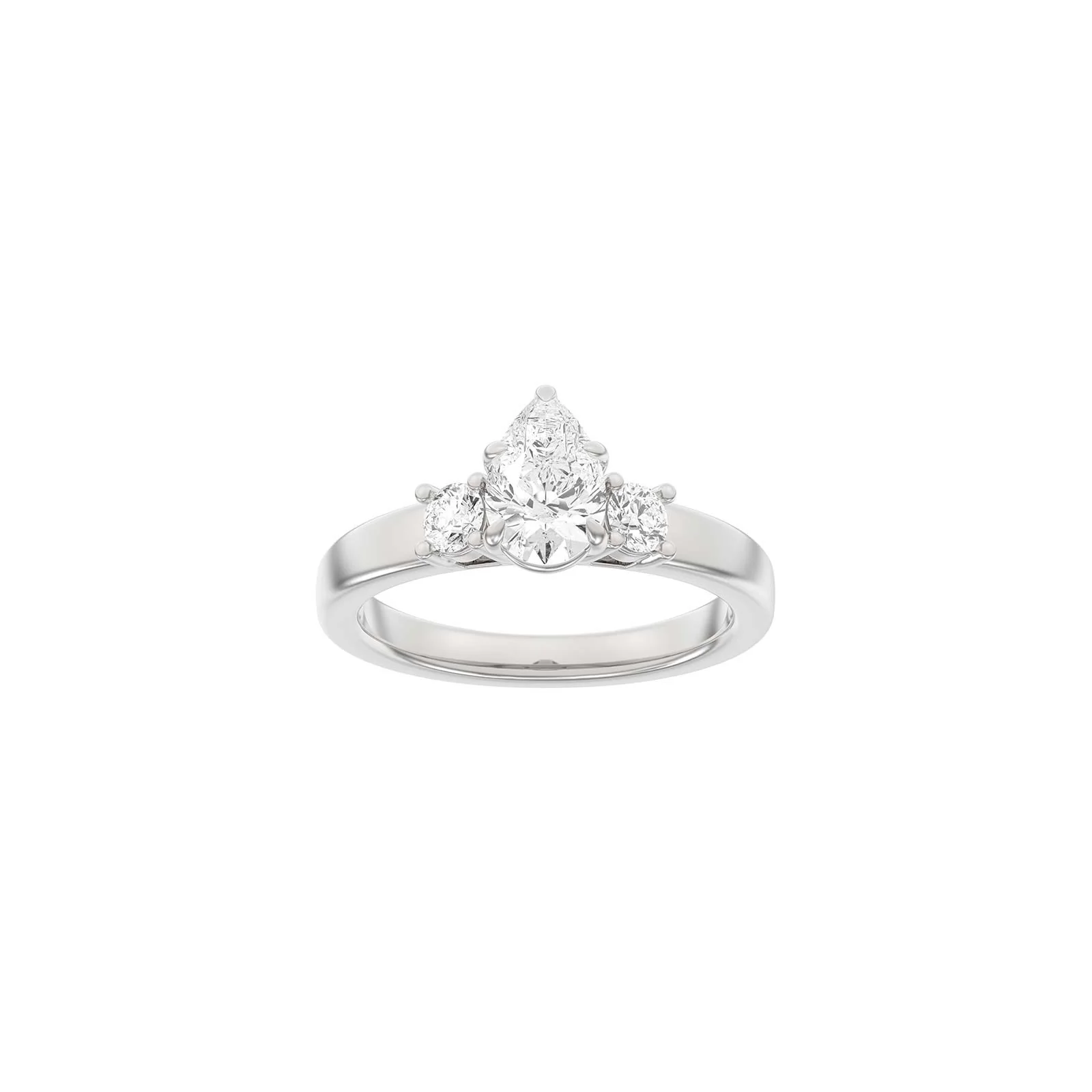 LUXURY Modern dråbe 14kt. guldring m. lab grown diamant 1,33ct TW/VS2 - Image 3