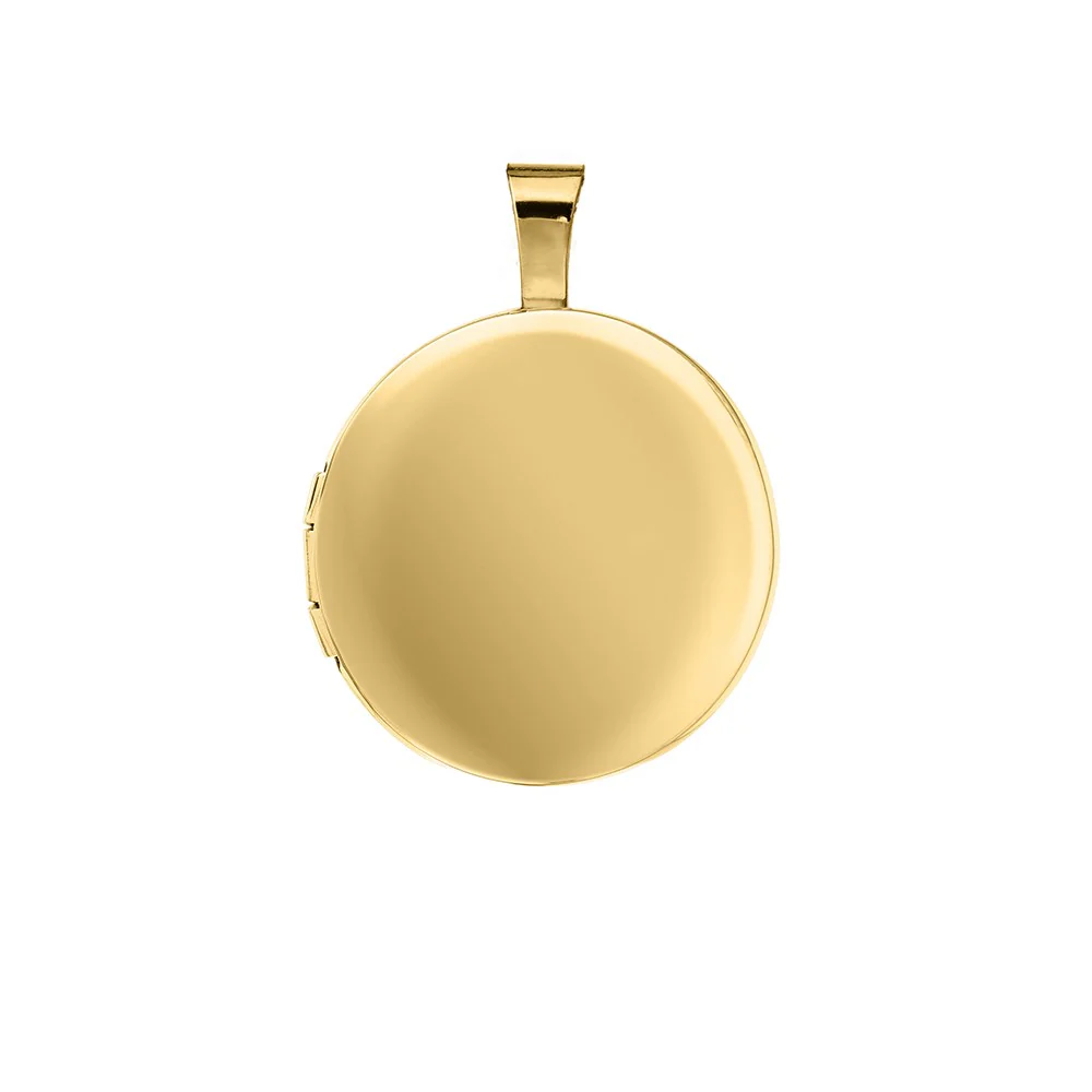 Medaljon m. 14kt. påvalset guld. Inkl. kæde - Image 2