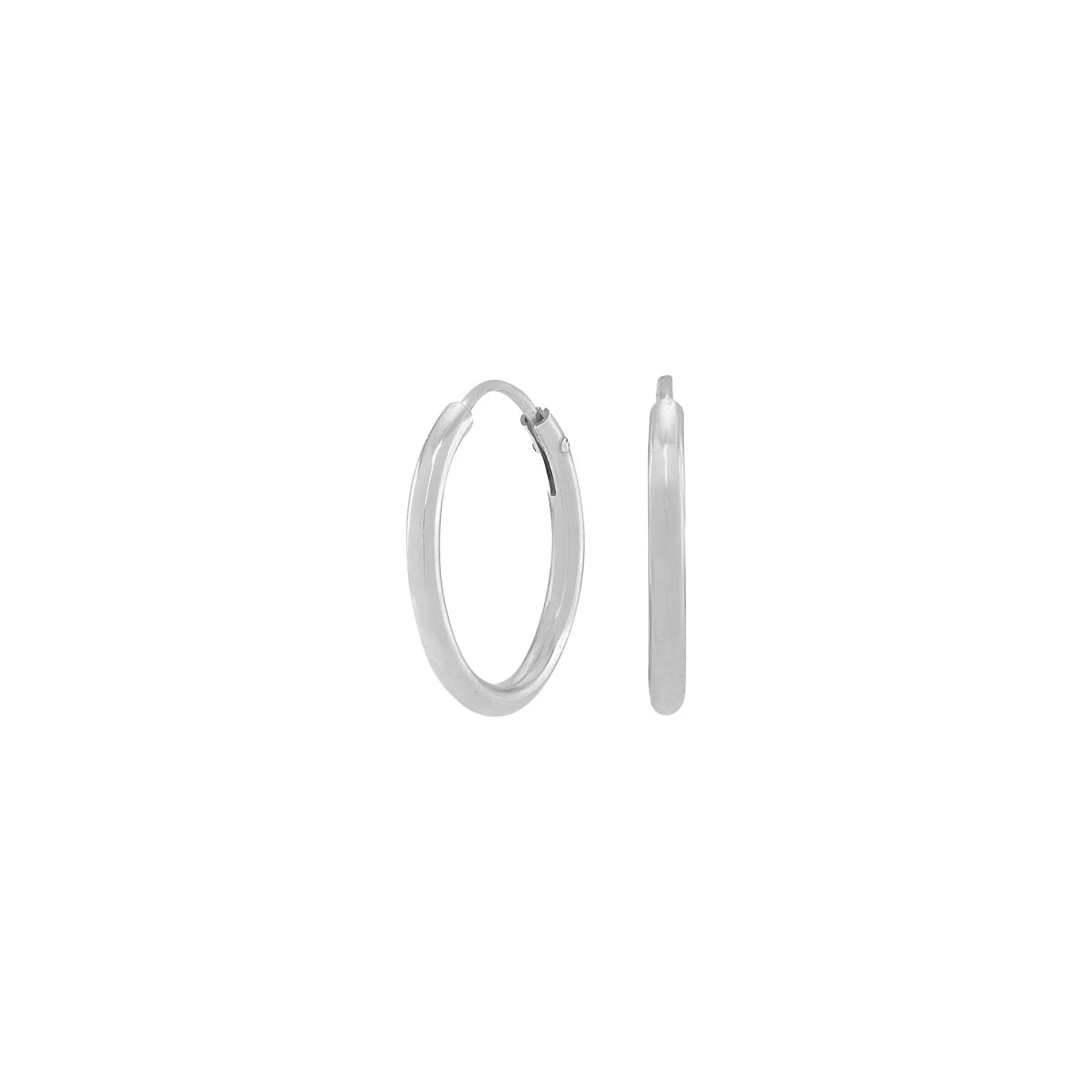 Rhd. sølv creol 15mm HOOPS52
