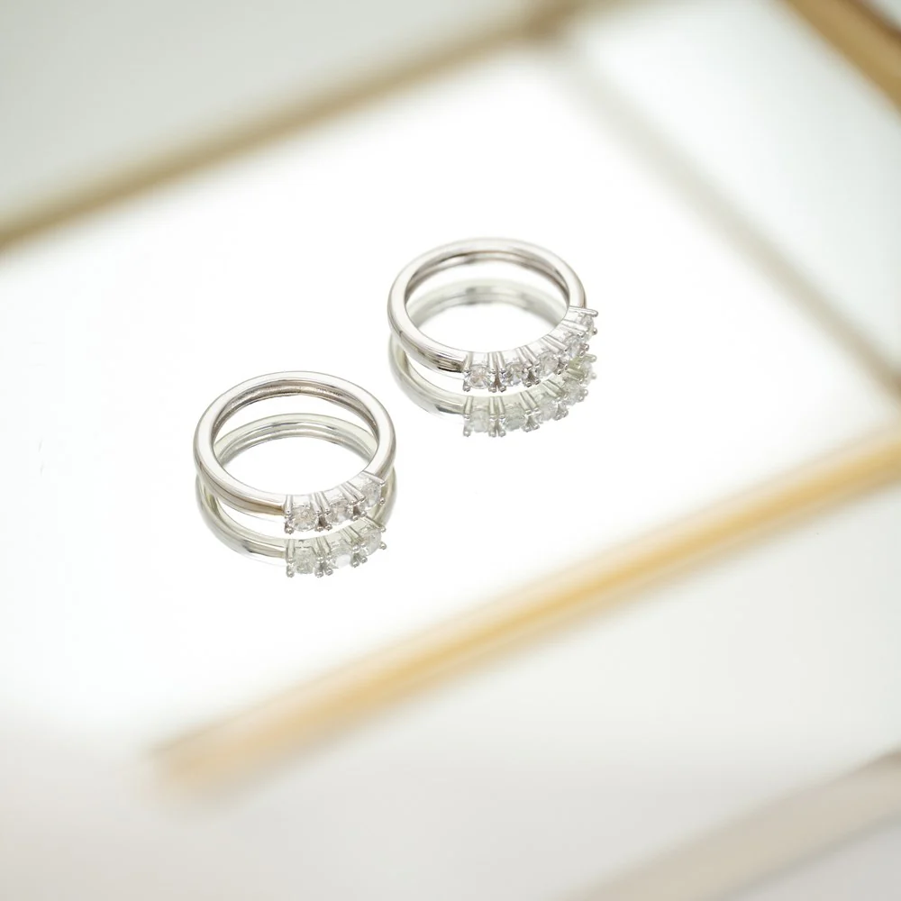 Rhd. Sølv ring 5cz OBINOR - Image 3