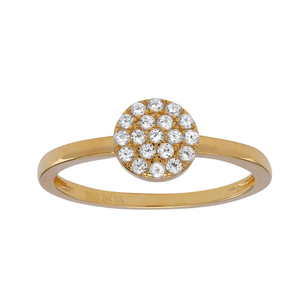 Sølv ring ANNIENOR sorte cz. rund 6mm