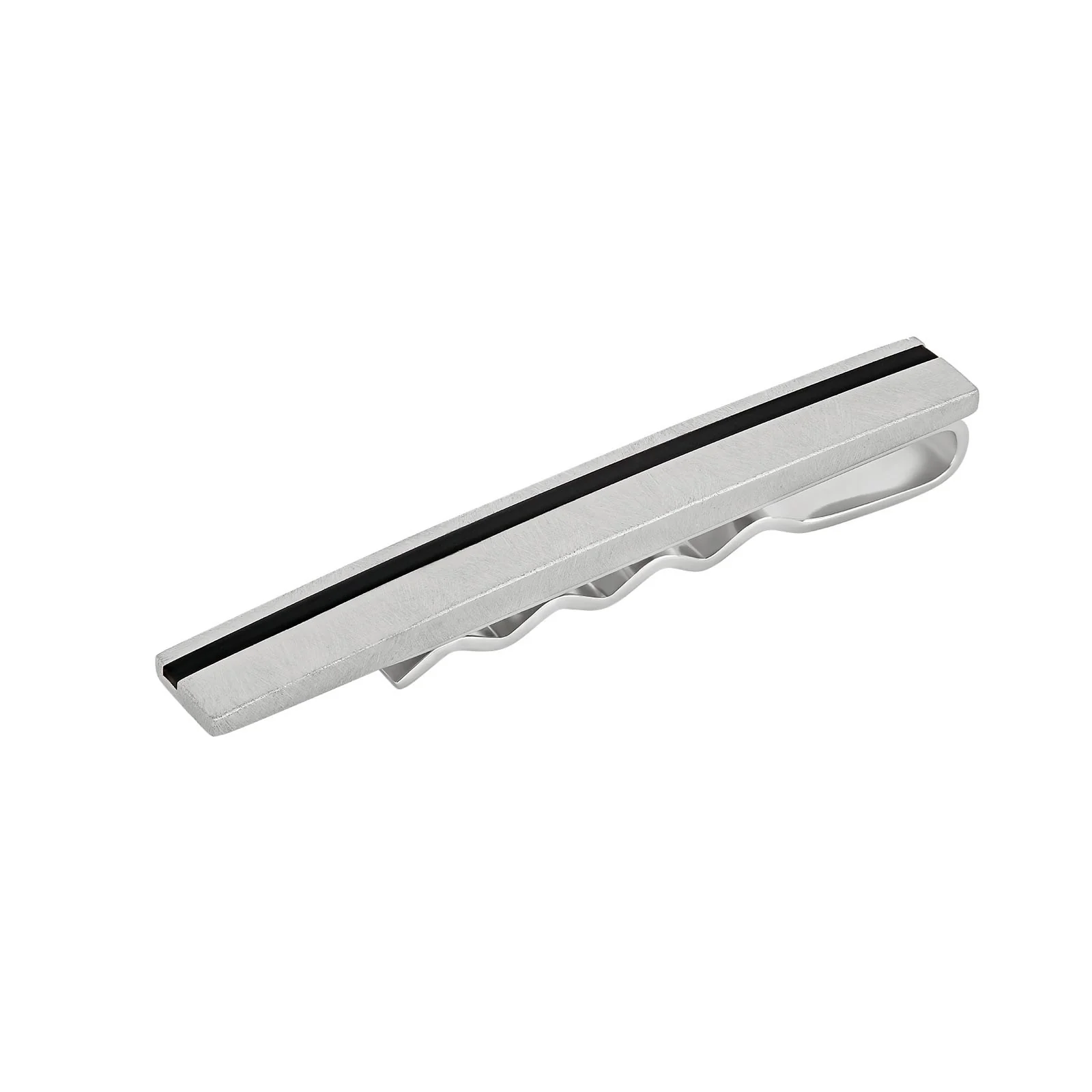 Rustfri stål slipseholder m/ IP gun stribe