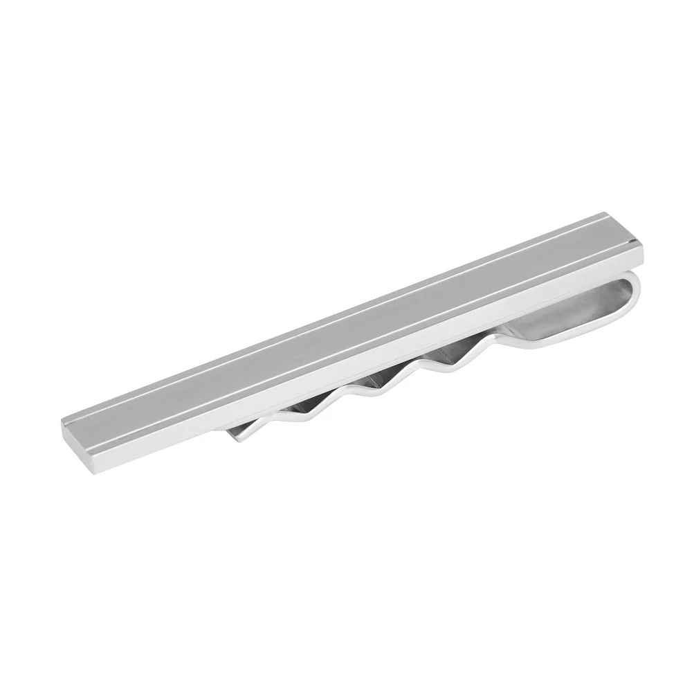 Rustfri stål slipseholder mat/blank 60mm