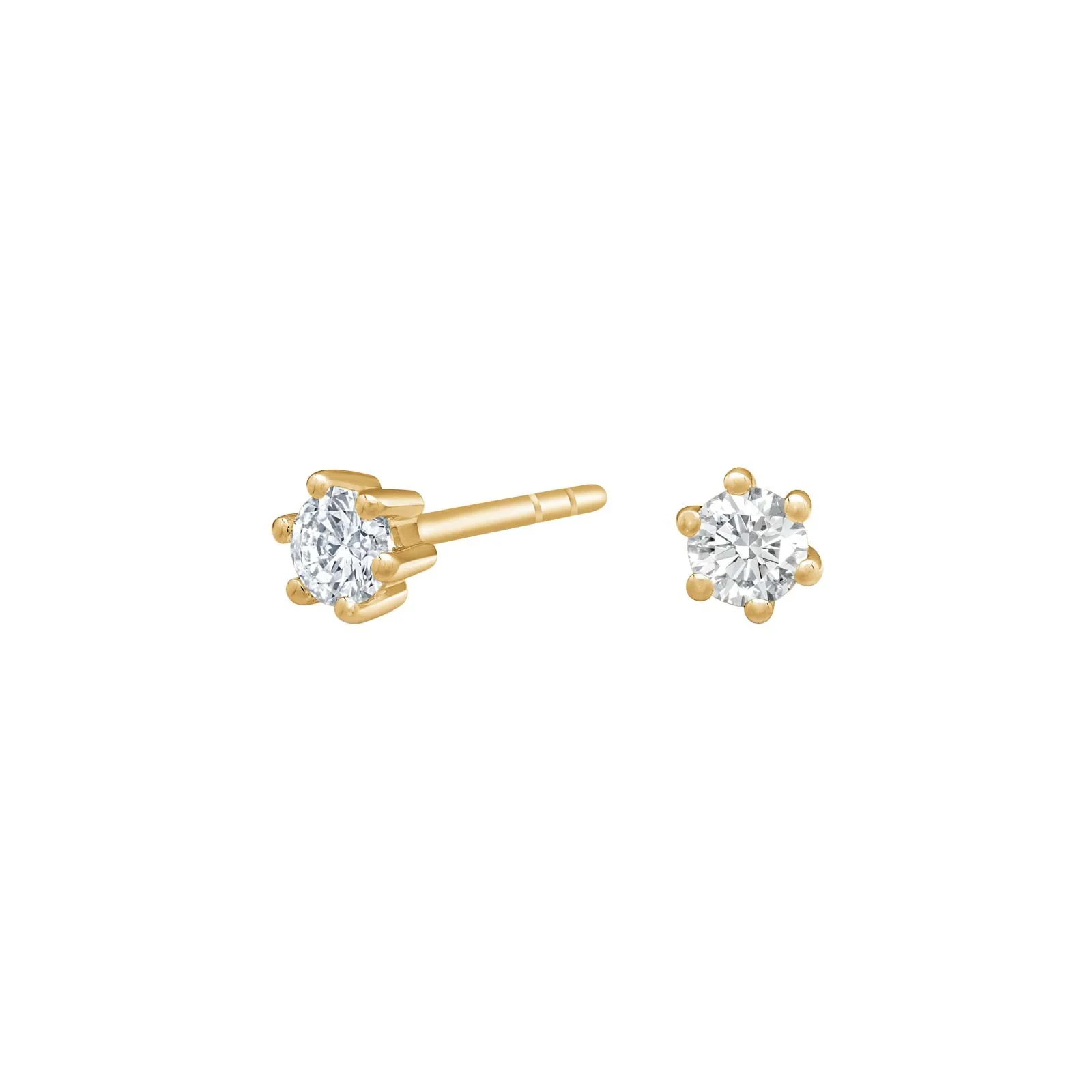 SIERSBØL 14k. Afrodite ørestik m. 0.20ct WSI