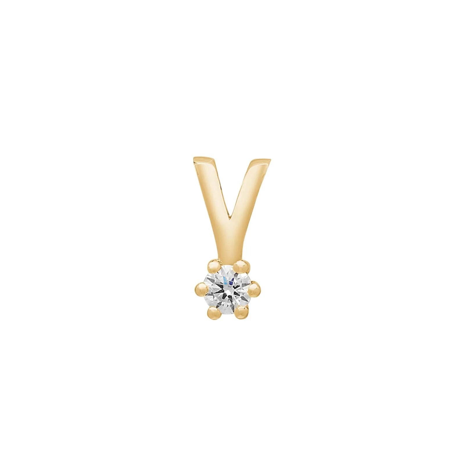 SIERSBØL 14kt. Afrodite guldvedhæng m. 0.03ct WSI