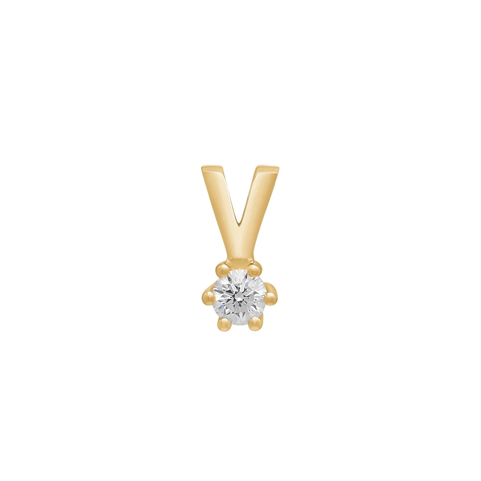 SIERSBØL 14kt. Afrodite guldvedhæng m. 0.10ct WSI