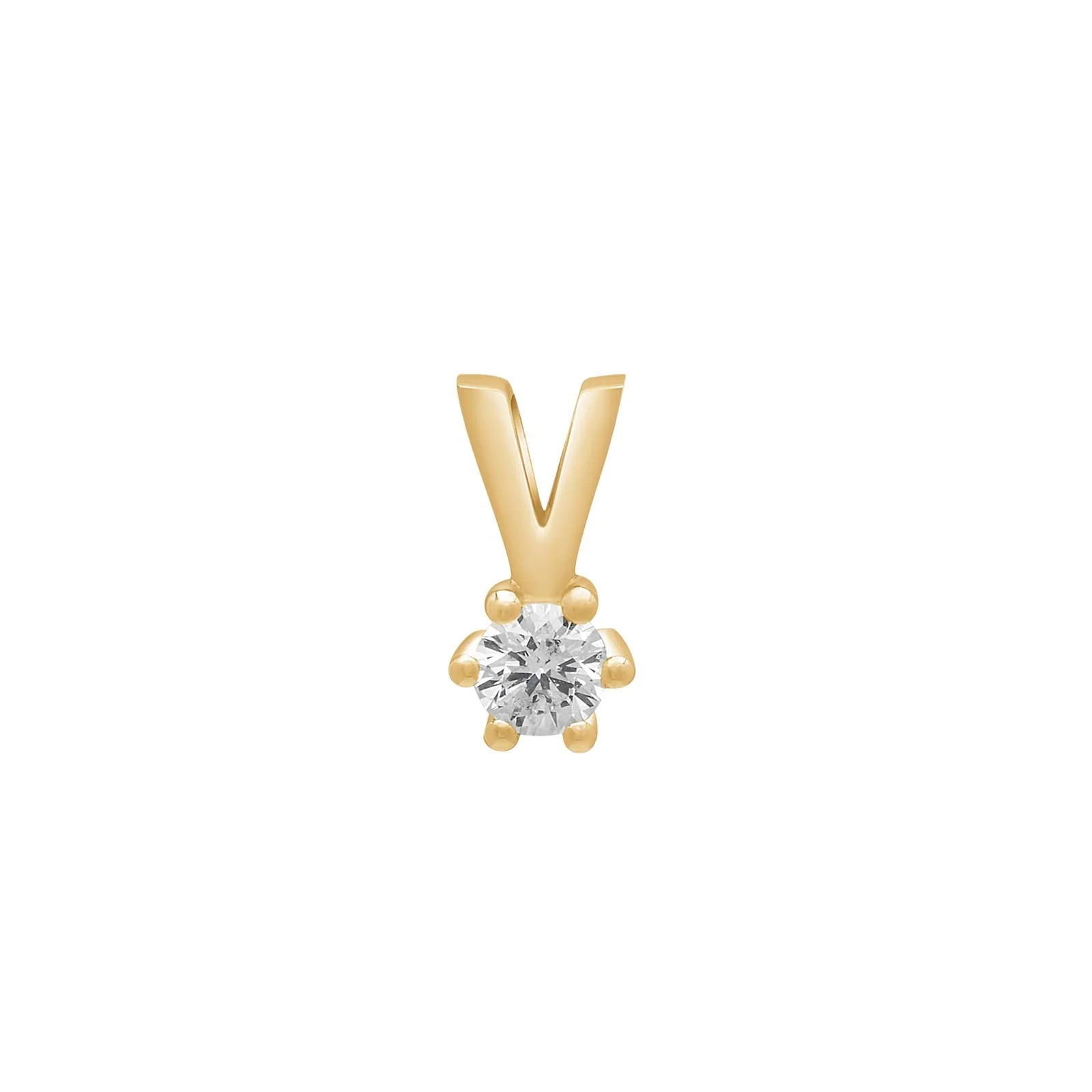 SIERSBØL 14kt. Afrodite guldvedhæng m. 0.15ct WSI