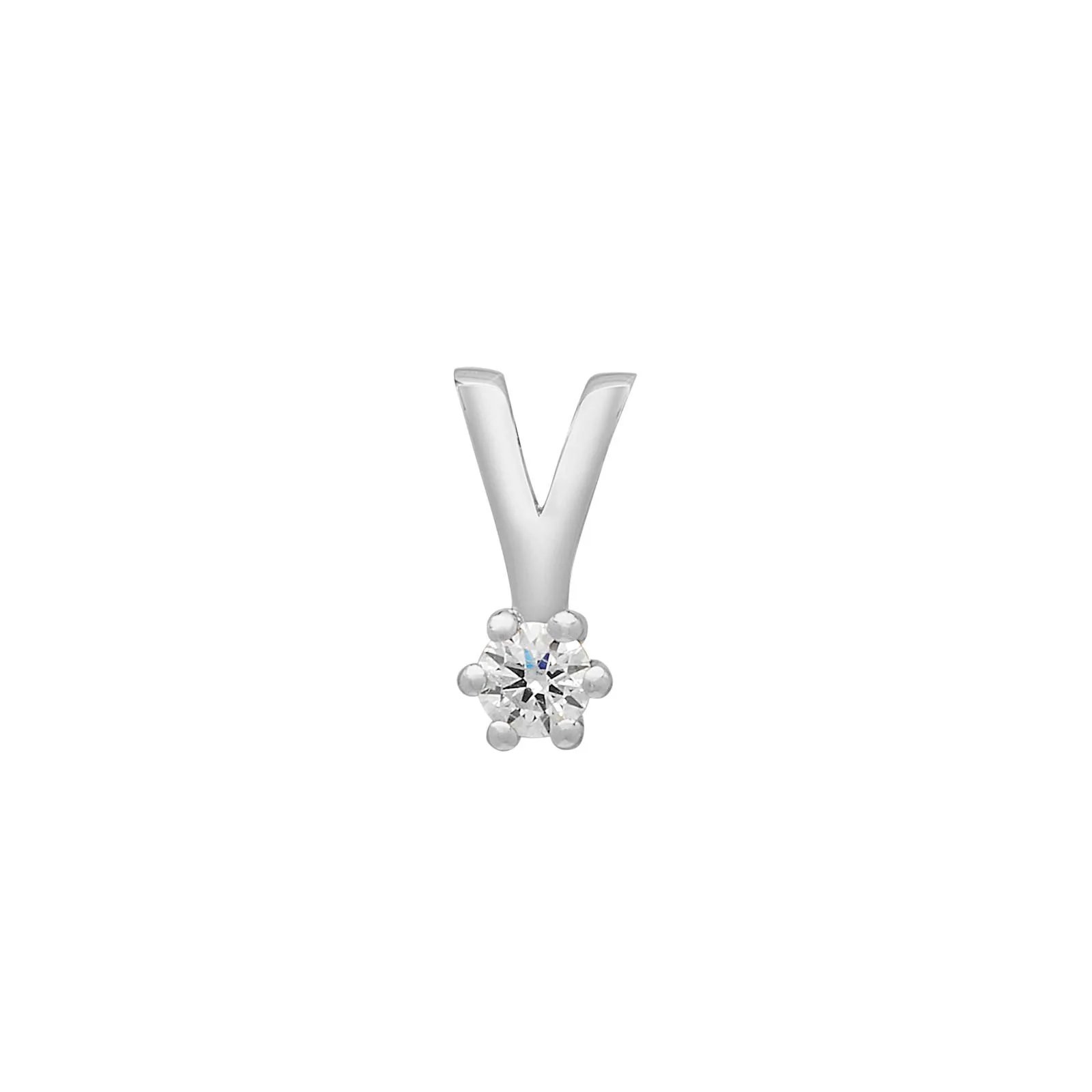 SIERSBØL 14kt. Afrodite hvg. vedhæng m. 0.03ct WSI