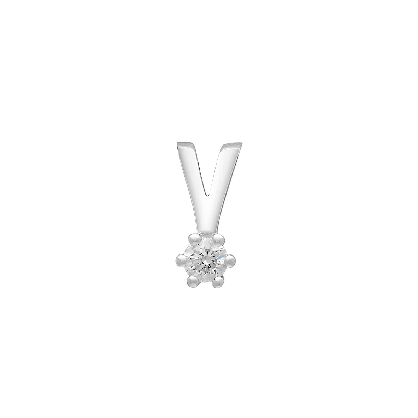 SIERSBØL 14kt. Afrodite hvg. vedhæng m. 0.05ct WSI