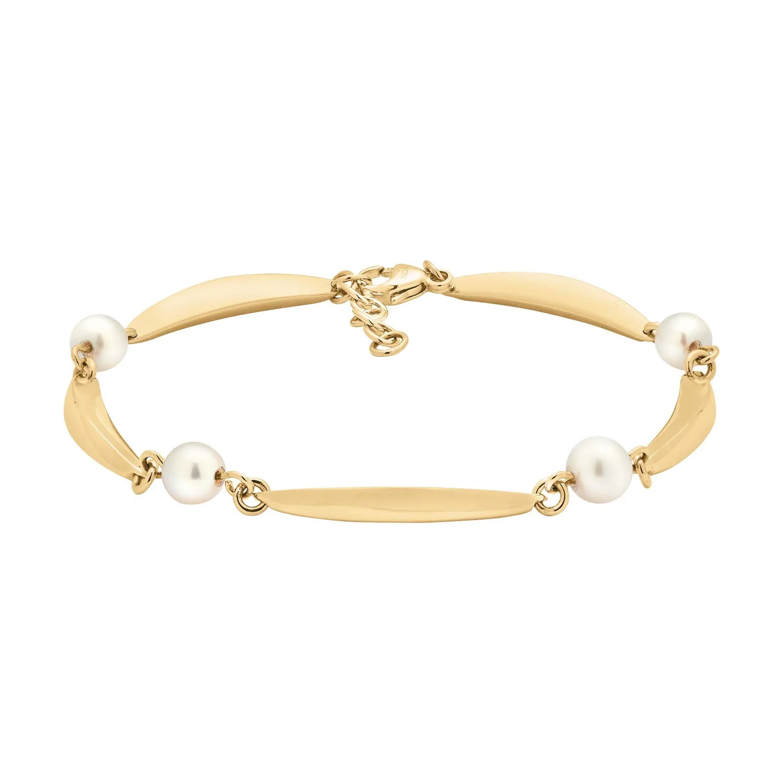 SIERSBØL 8kt. banan & perle(FVP)armbånd 18+2cm