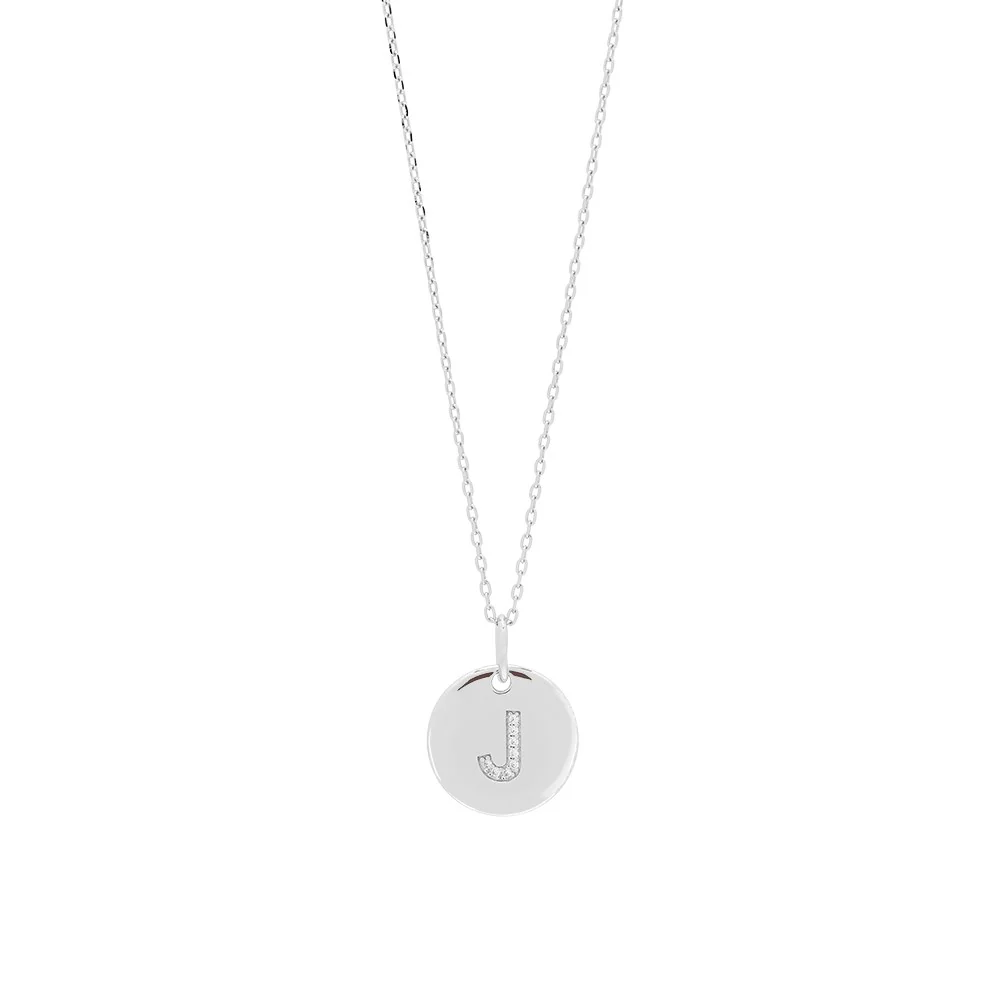 Sølv kæde ELLANOR 14mm plade, 42+3cm - Image 34