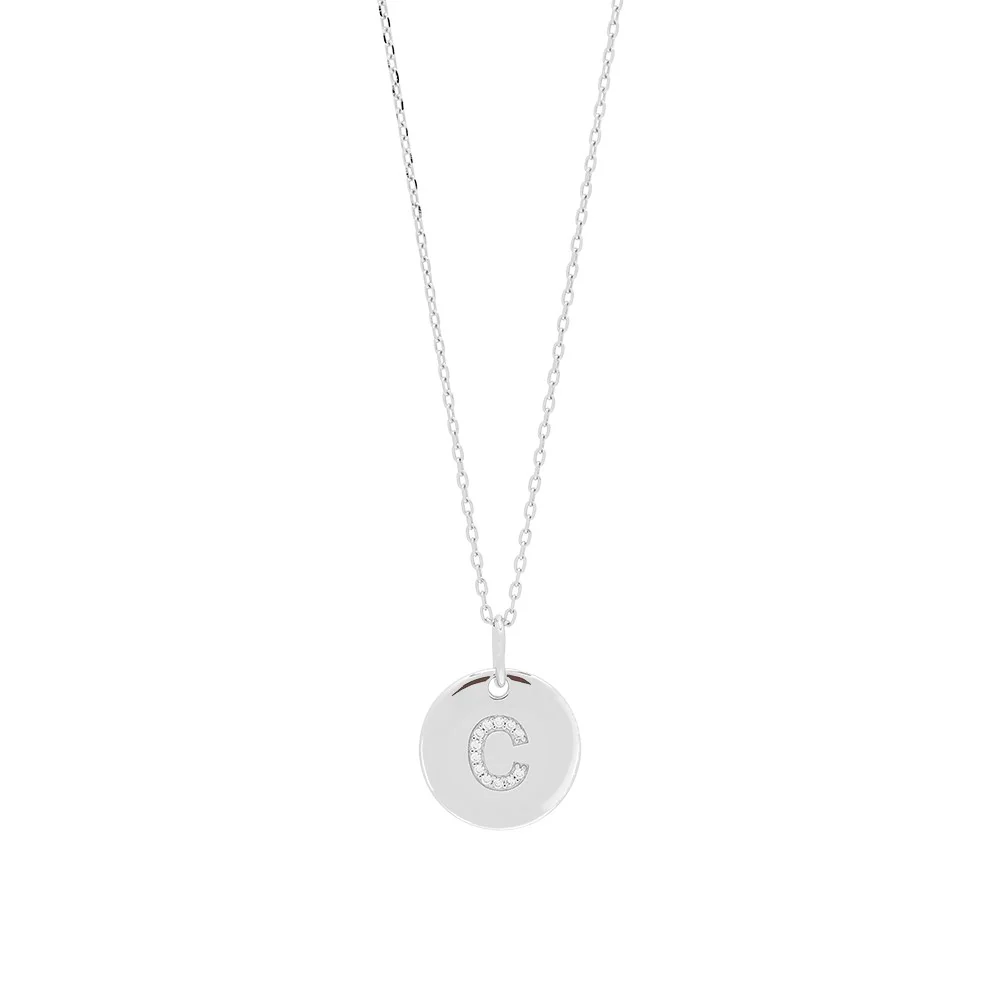 Sølv kæde ELLANOR 14mm plade, 42+3cm - Image 41