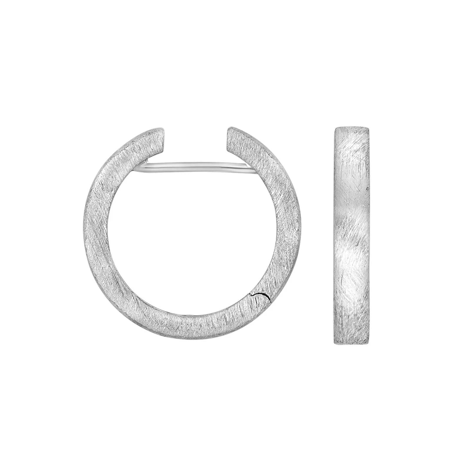 Sølv mat system-creoler Bea 3,5x22mm - Image 2