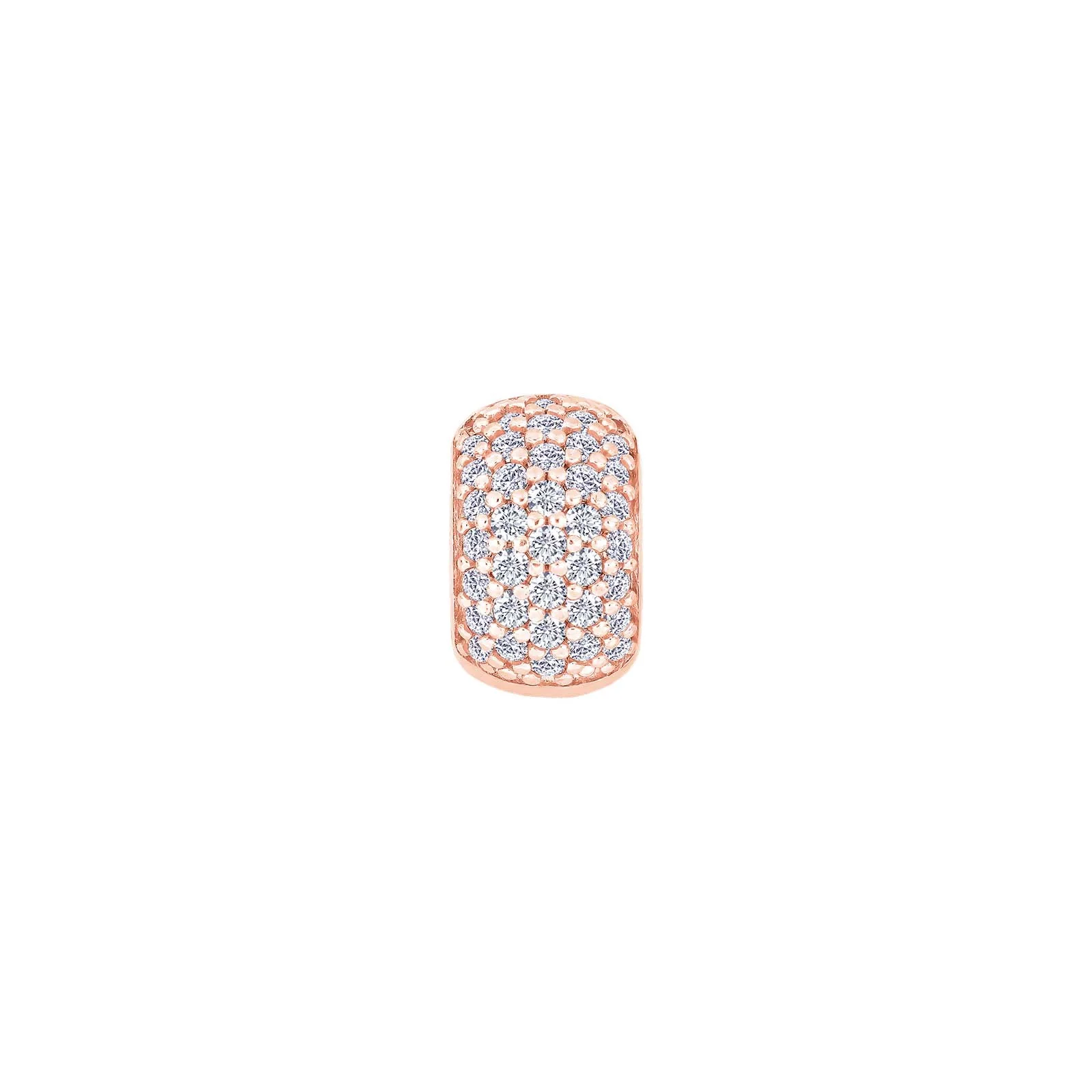Sølv system-vedhæng m/cz 13x8mm - Image 2