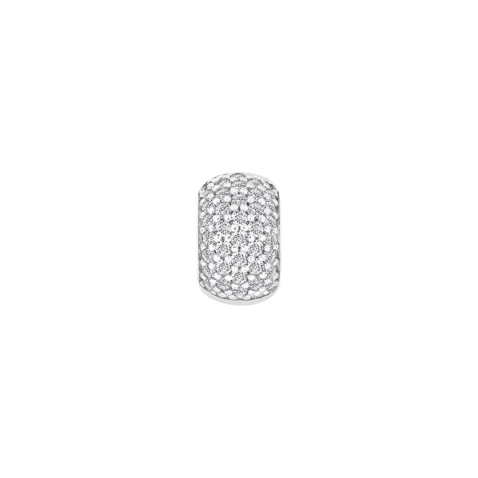 Sølv system-vedhæng m/cz 13x8mm - Image 3