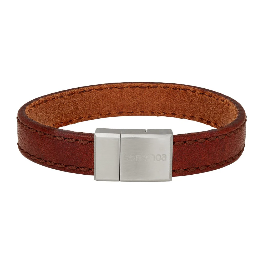 SON armbånd brun kalveskind 12mm - Image 2