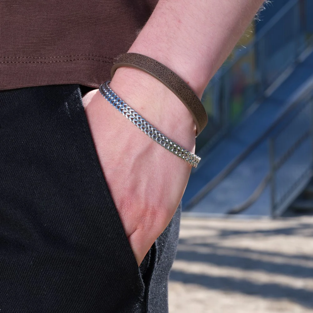 SON armbånd brun kalveskind - Image 3