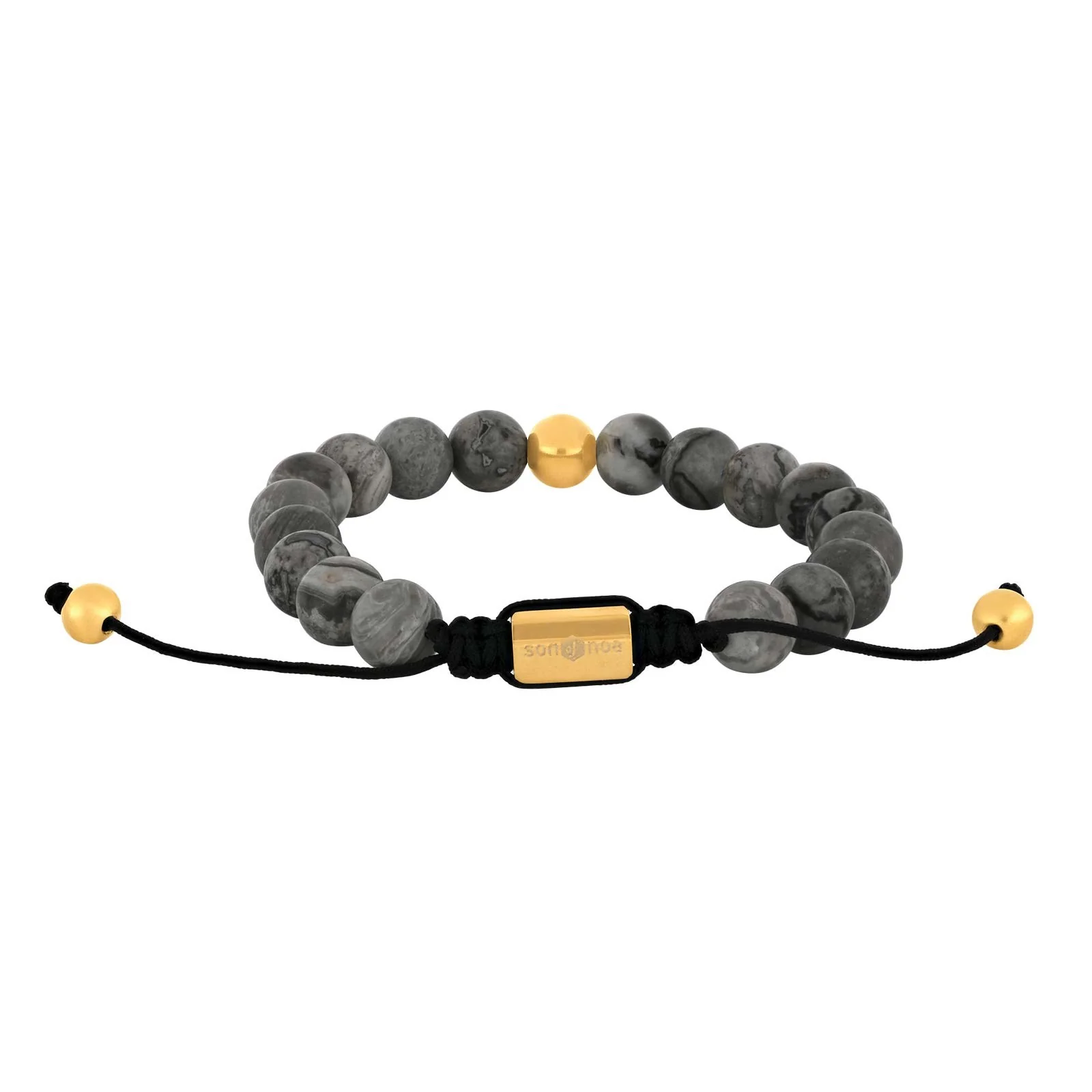 SON  armbånd map stone 8mm IP gold - Image 2