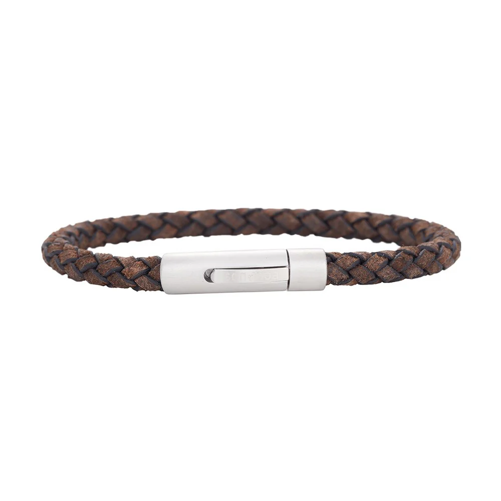SON armbånd mørkebrun kalveskind