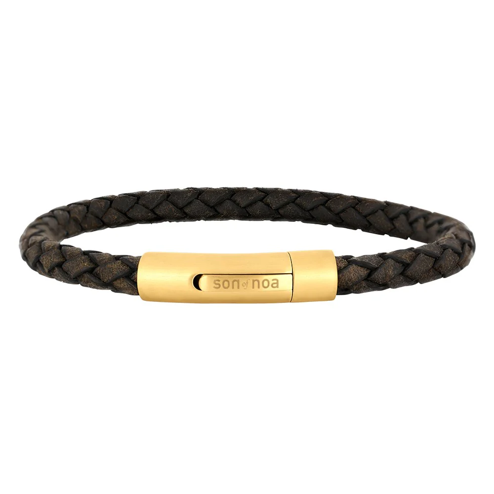 SON armbånd mørkebrun kalveskind IPG - Image 3