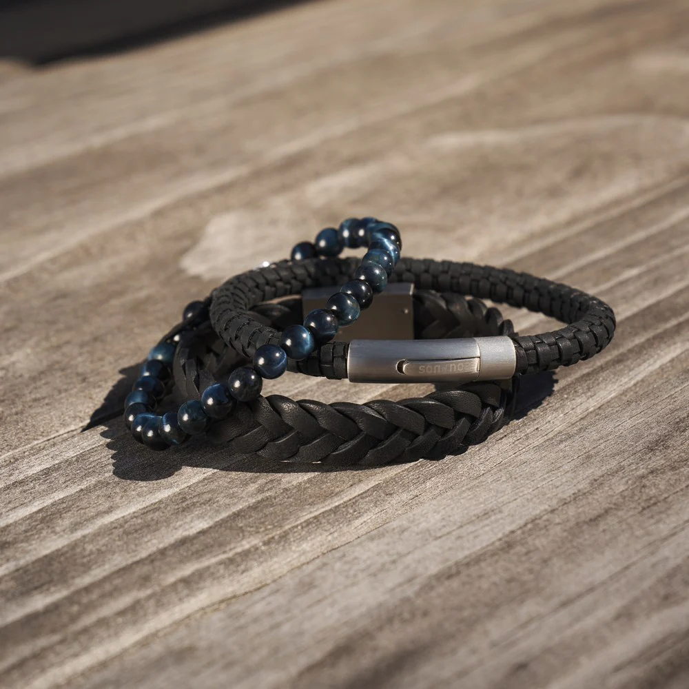 SON armbånd sort kalveskind - Image 2