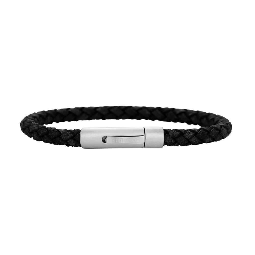 SON armbånd sort kalveskind