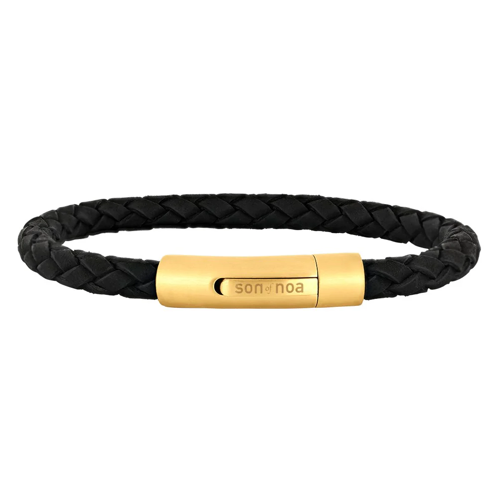 SON armbånd sort kalveskind IPG - Image 2