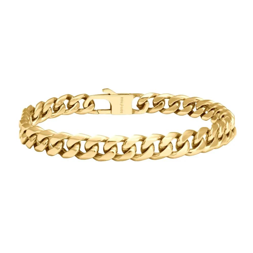 SON  armbånd stål blank IPGold