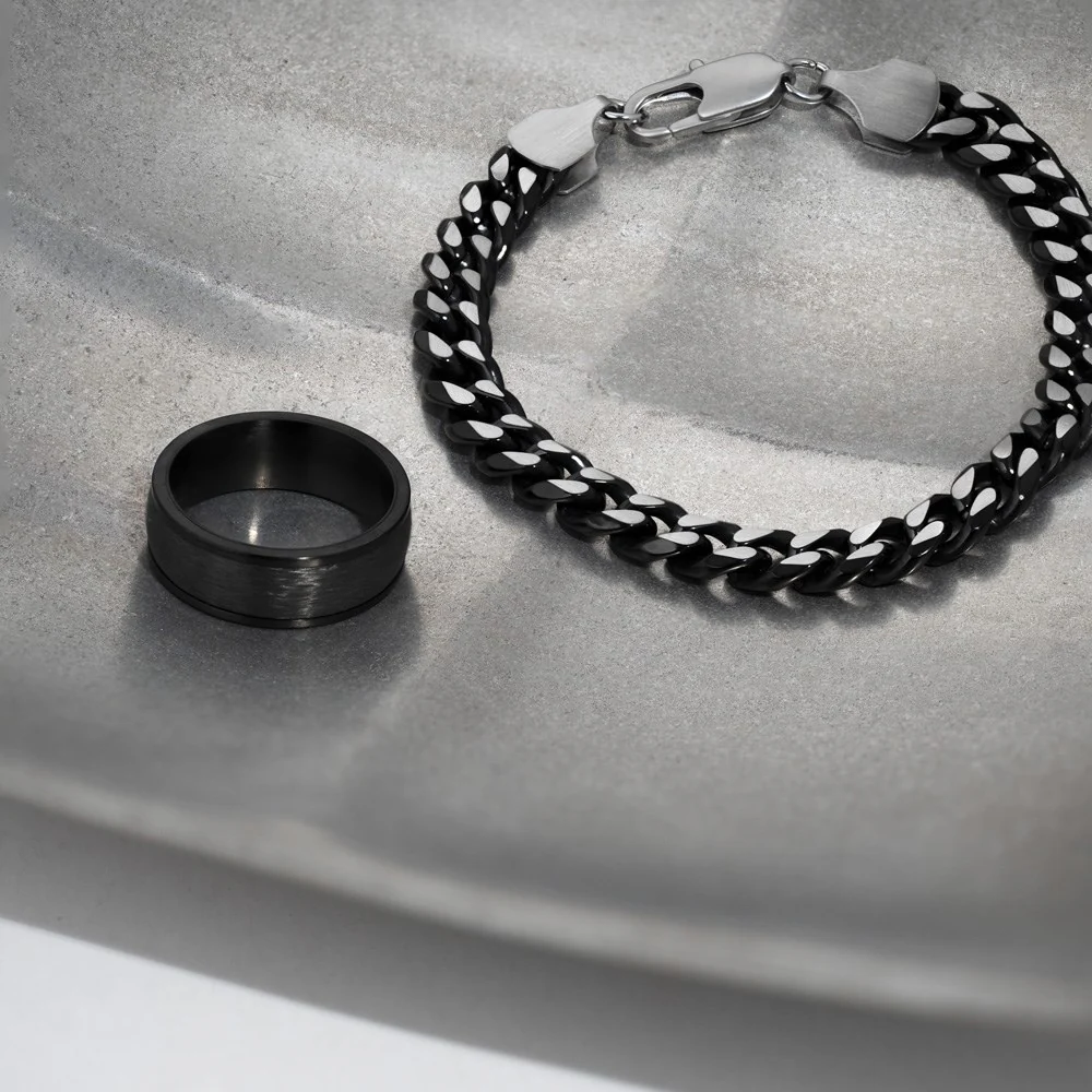 SON armbånd stål IP black - Image 2