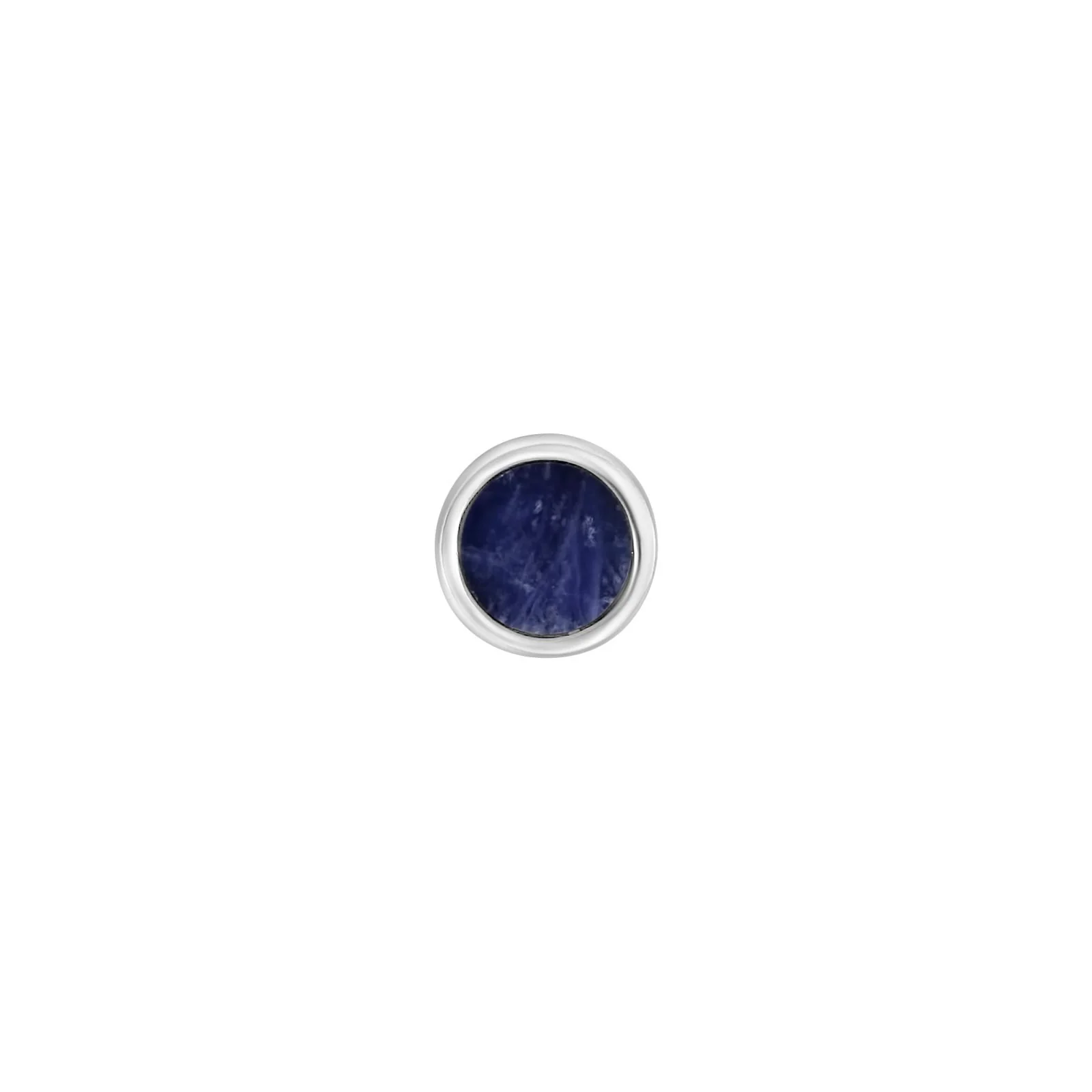 SON Rhd. sølv ørestik med sodalite 1 stk. - Image 2