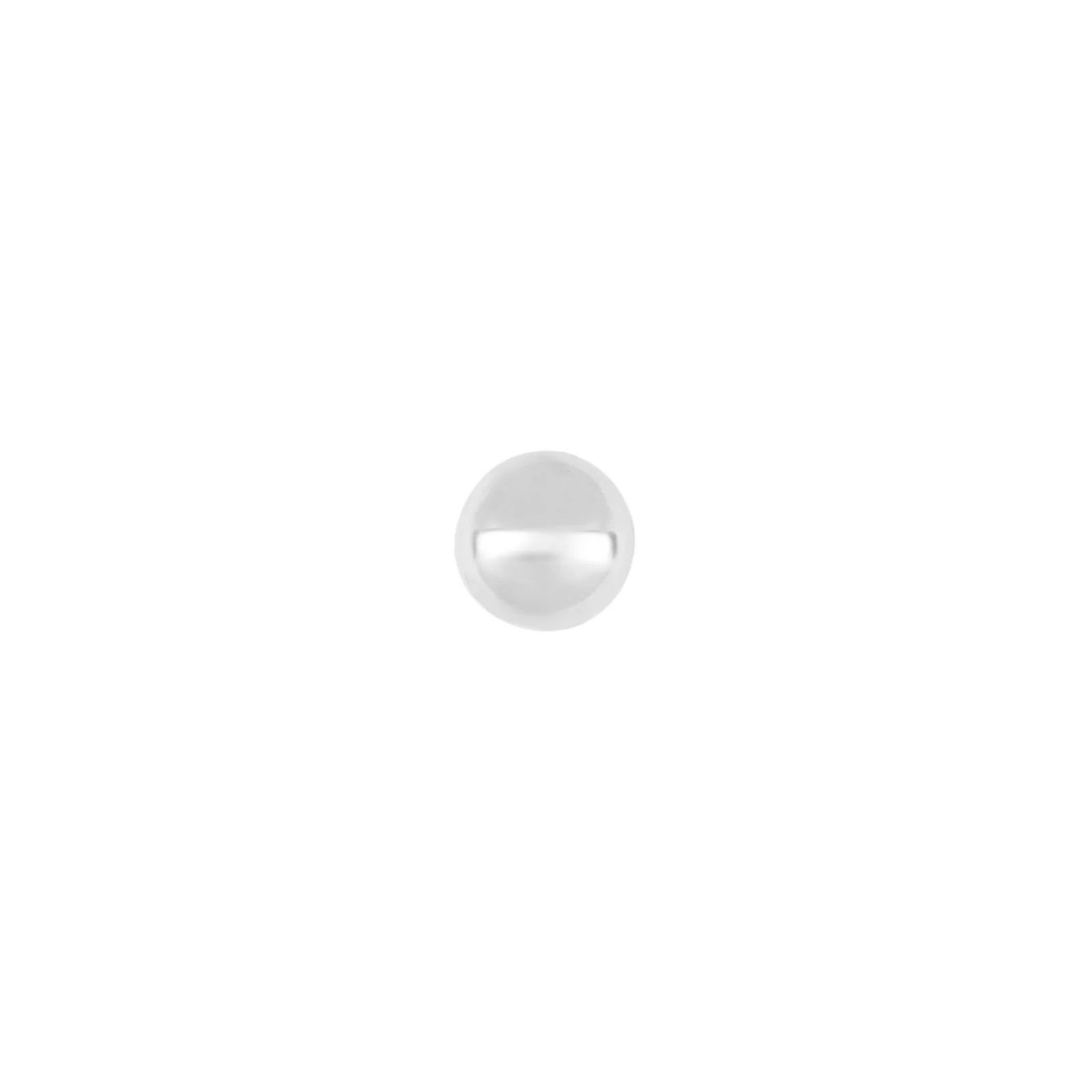 SON rhod. sølvørestik kugle 3mm 1 stk. - Image 2
