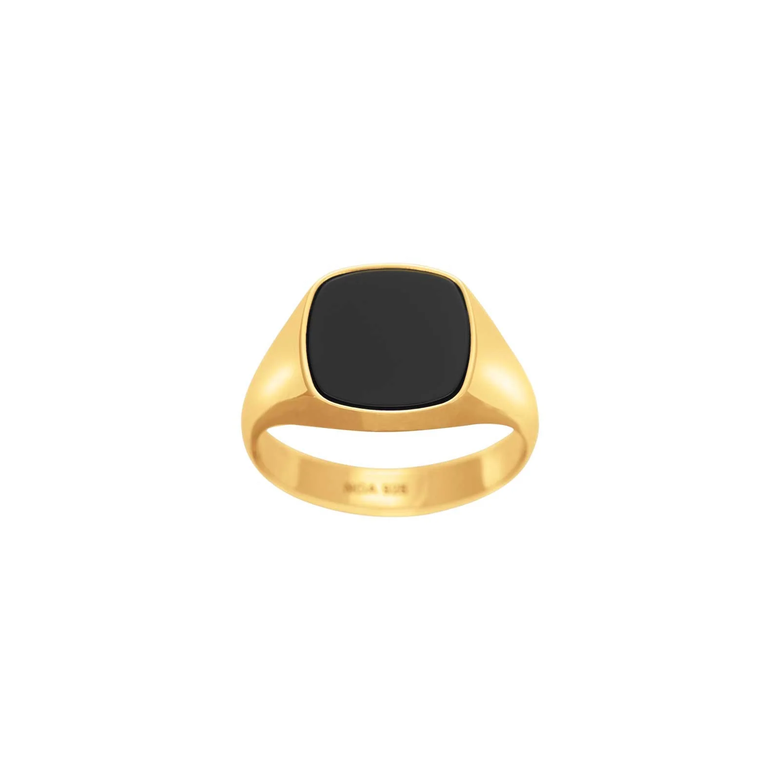 SON stål ring med black agate - Image 5