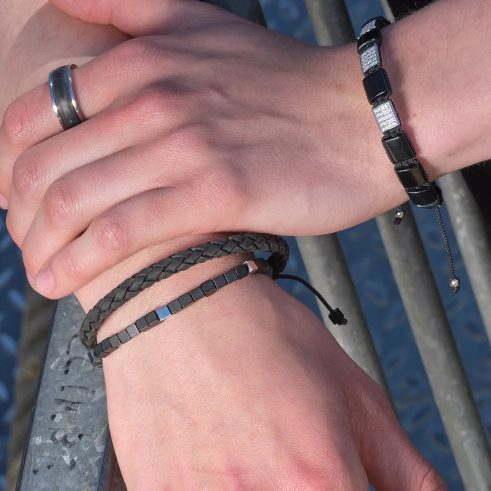 SON stål ring med carbon - Image 3