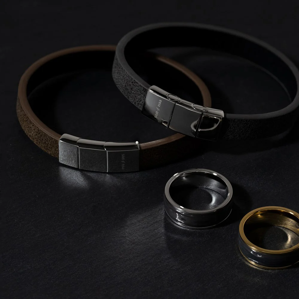 SON stål ring med carbon - Image 6