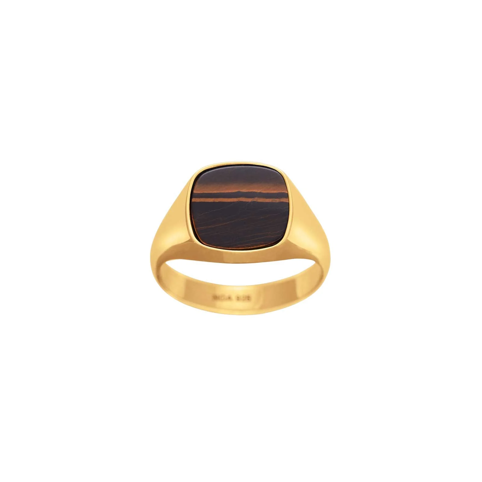 SON stål ring med yellow tiger eye - Image 10