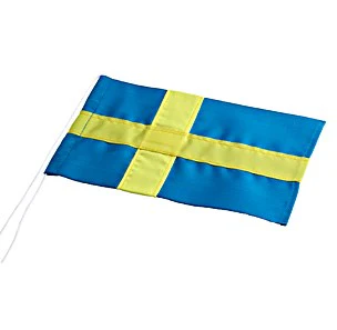 Svensk stutflag til 40 cm - 10x16 cm