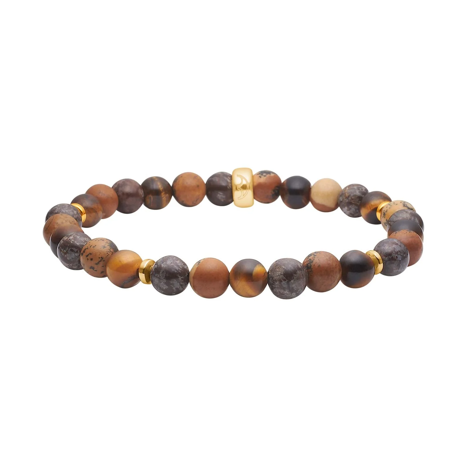 Tiger øje, jasper, hematit 6mm armbånd