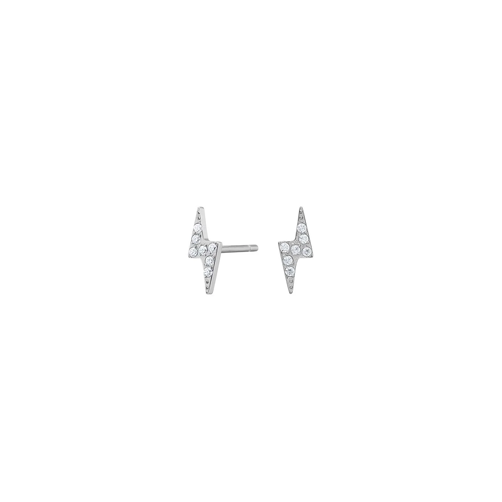 Titanium ørestikker lyn m. cz